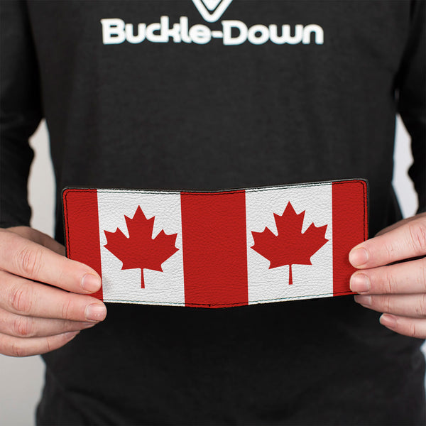Buckle-Down Bi-Fold Wallet - Canada Flags