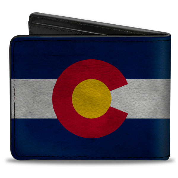 Buckle-Down Bi-Fold Wallet - Colorado Flag3 Vintage