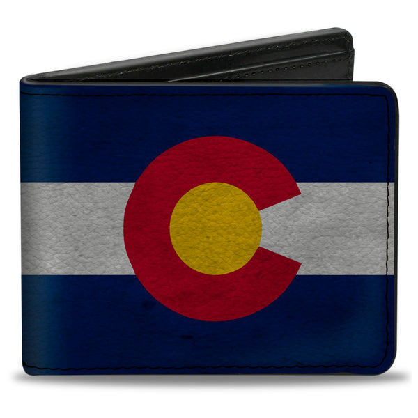 Buckle-Down Bi-Fold Wallet - Colorado Flag3 Vintage