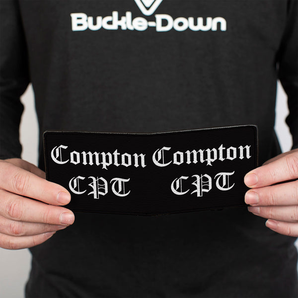 Buckle-Down Bi-Fold Wallet - COMPTON-CPT Black White
