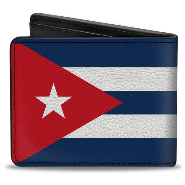 Buckle-Down Bi-Fold Wallet - Cuba Flags