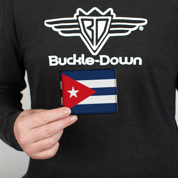 Buckle-Down Bi-Fold Wallet - Cuba Flags