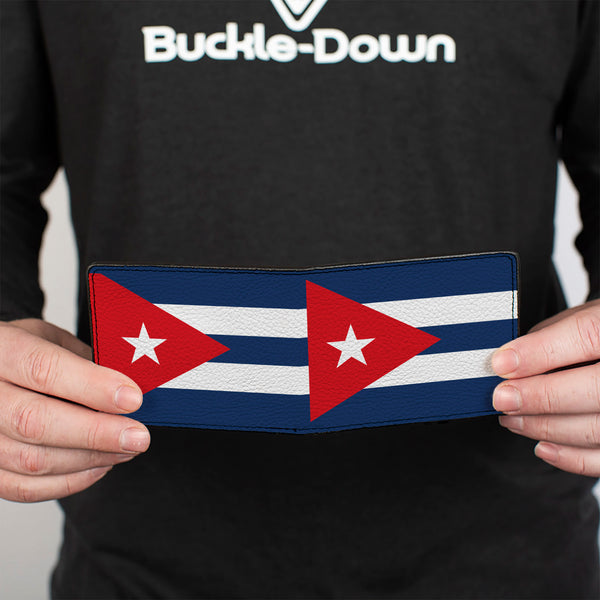 Buckle-Down Bi-Fold Wallet - Cuba Flags