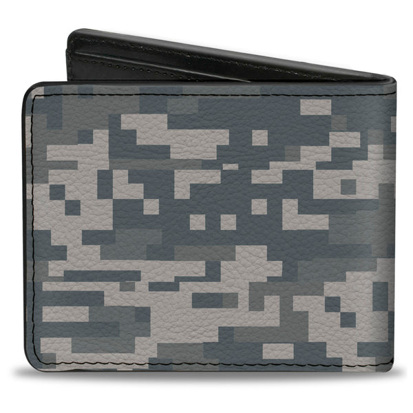 Buckle-Down Bi-Fold Wallet - Digital Camo2 Grays