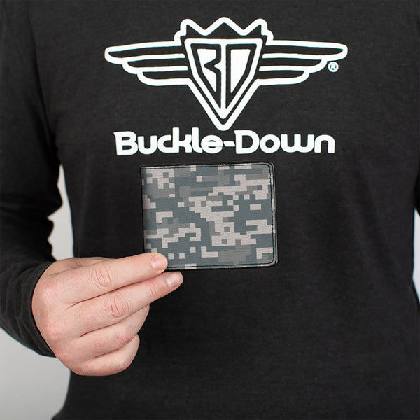 Buckle-Down Bi-Fold Wallet - Digital Camo2 Grays