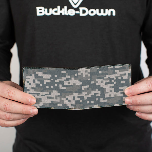 Buckle-Down Bi-Fold Wallet - Digital Camo2 Grays