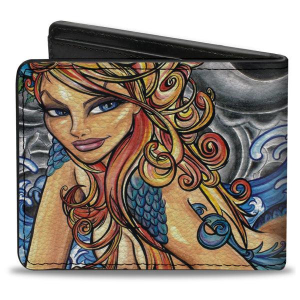 Buckle-Down Bi-Fold Wallet - Earth Wind Flower Water