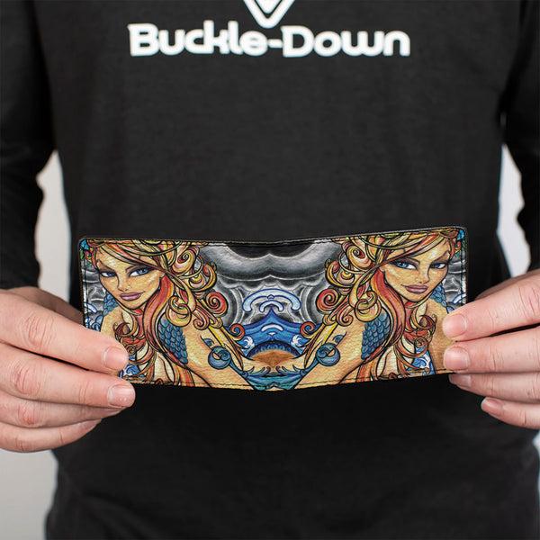 Buckle-Down Bi-Fold Wallet - Earth Wind Flower Water