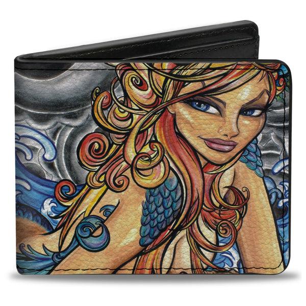 Buckle-Down Bi-Fold Wallet - Earth Wind Flower Water