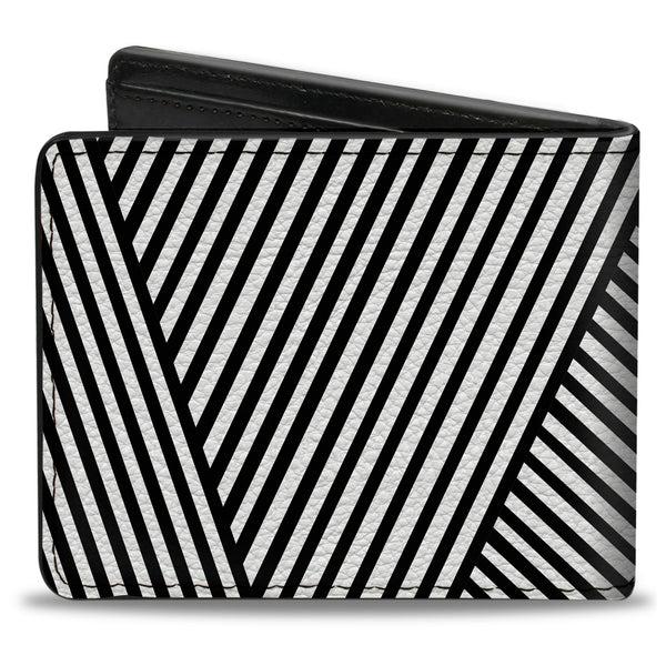 Buckle-Down Bi-Fold Wallet - Eighties 7 Black White