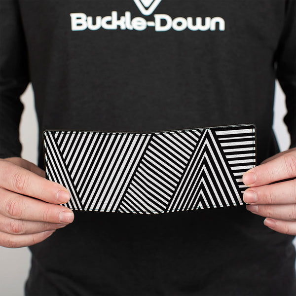 Buckle-Down Bi-Fold Wallet - Eighties 7 Black White