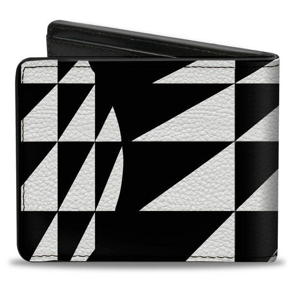 Buckle-Down Bi-Fold Wallet - Eighties 8 Black White