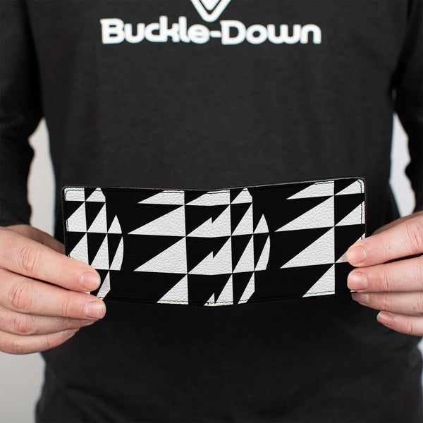 Buckle-Down Bi-Fold Wallet - Eighties 8 Black White