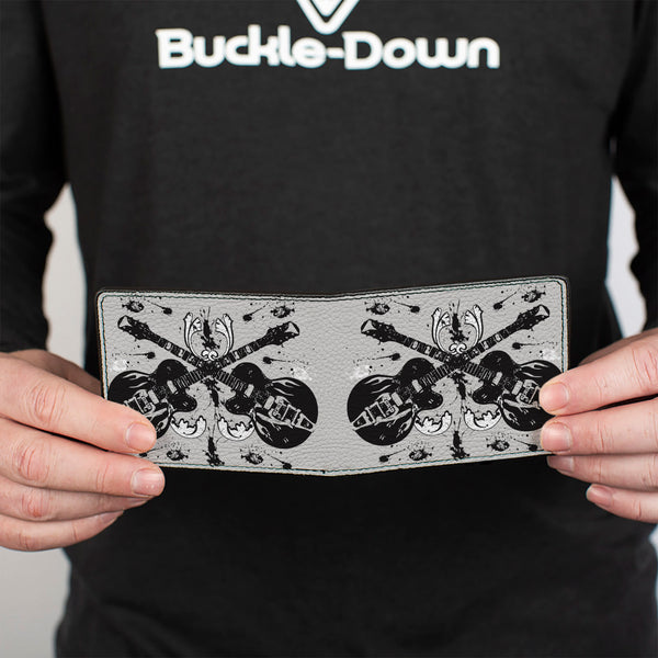Buckle-Down Bi-Fold Wallet - Electric Guitars