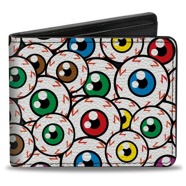 Buckle-Down Bi-Fold Wallet - Eyeballs Stacked