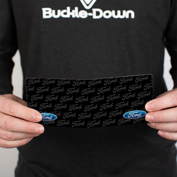 Buckle-Down Bi-Fold Wallet - Ford Oval CORNER W Text