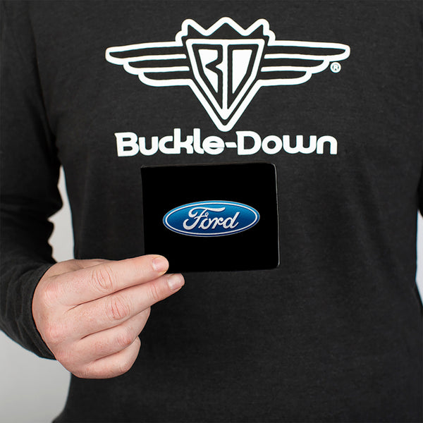 Buckle-Down Bi-Fold Wallet - Ford Oval Logo CENTERED