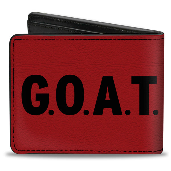 Buckle-Down Bi-Fold Wallet - GOAT Red Black