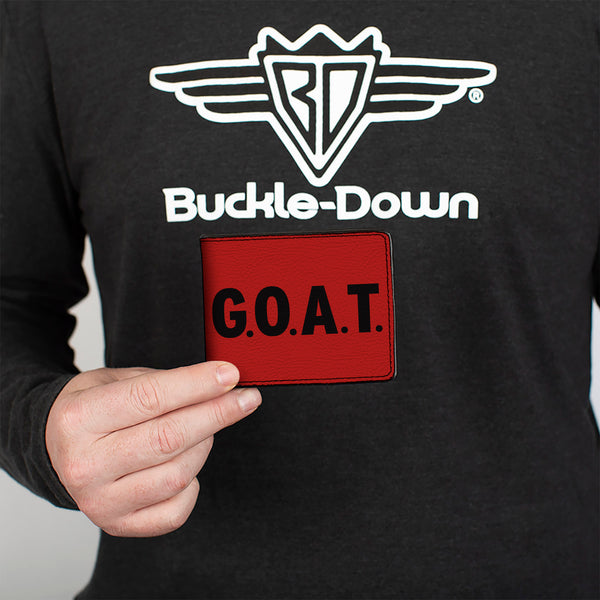 Buckle-Down Bi-Fold Wallet - GOAT Red Black