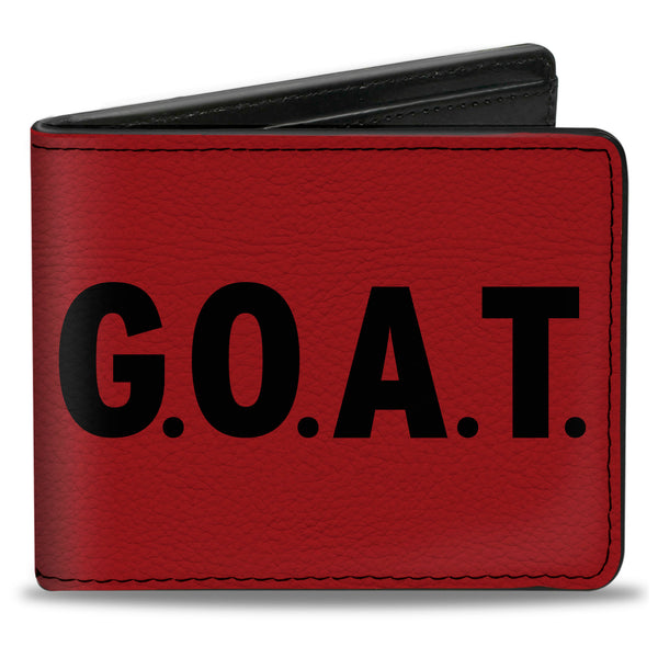 Buckle-Down Bi-Fold Wallet - GOAT Red Black