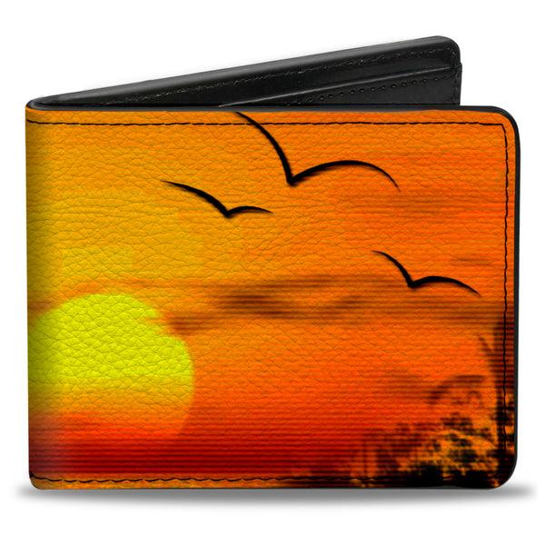 Buckle-Down Bi-Fold Wallet - Golden Sunset