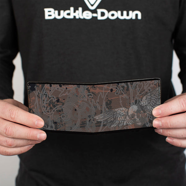 Buckle-Down Bi-Fold Wallet - Gothic 6