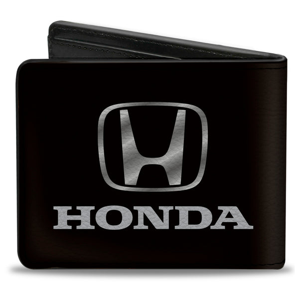Buckle-Down Bi-Fold Wallet - Honda Black Silver