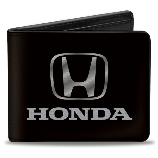 Buckle-Down Bi-Fold Wallet - Honda Black Silver