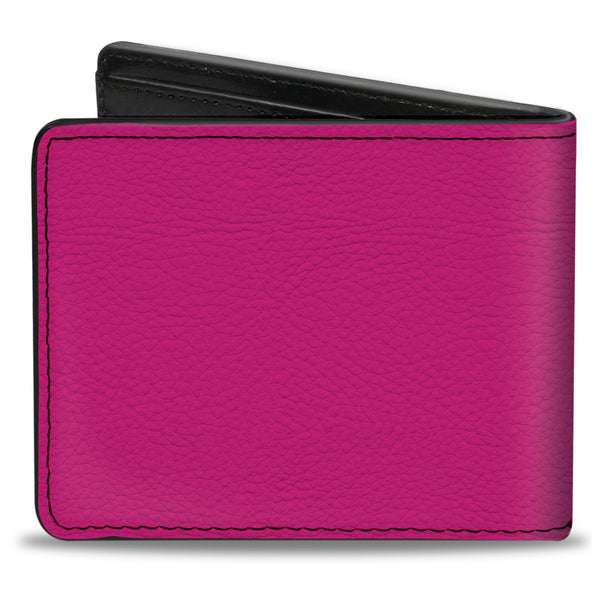 Buckle-Down Bi-Fold Wallet - Hot Pink