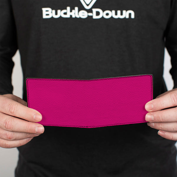 Buckle-Down Bi-Fold Wallet - Hot Pink PMS 219