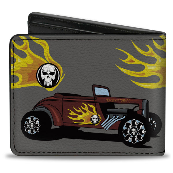 Buckle-Down Bi-Fold Wallet - Hot Rod W Flame Skull