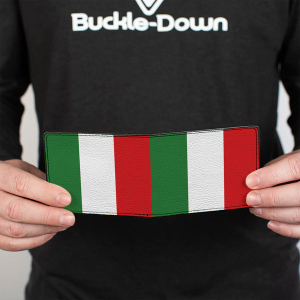 Buckle-Down Bi-Fold Wallet - Italy Flag