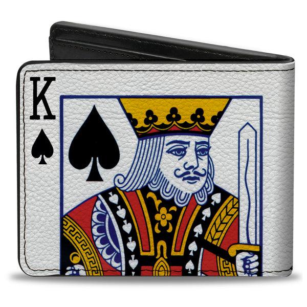 Buckle-Down Bi-Fold Wallet - King Of Spades