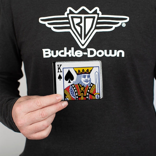 Buckle-Down Bi-Fold Wallet - King Of Spades