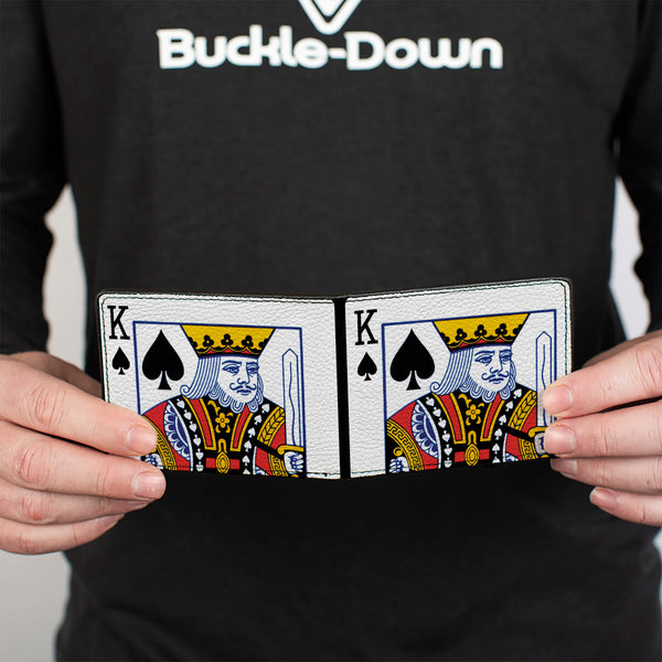 Buckle-Down Bi-Fold Wallet - King Of Spades