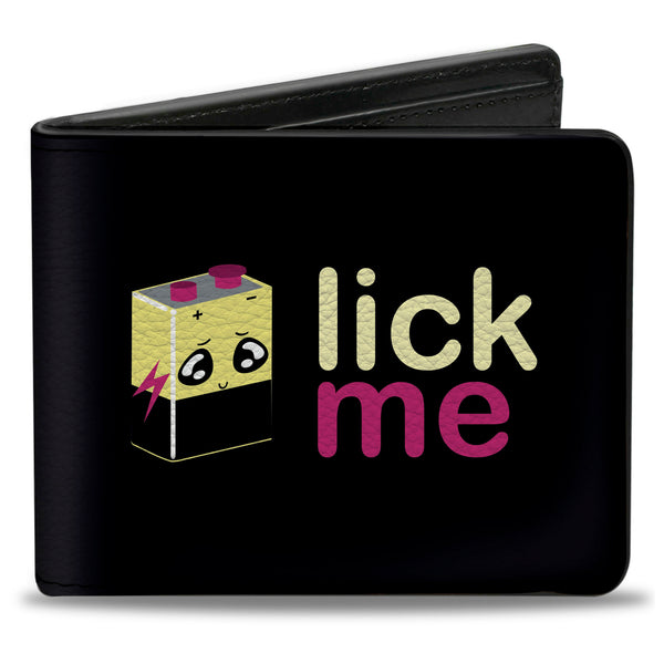 Buckle-Down Bi-Fold Wallet - LICK ME Battery Cartoon