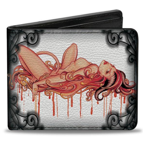 Buckle-Down Bi-Fold Wallet - Lucy