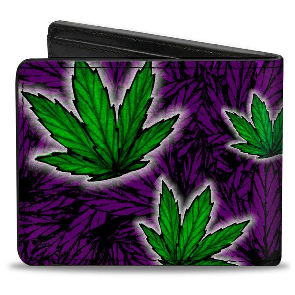Buckle-Down Bi-Fold Wallet - Marijuana Haze Purple