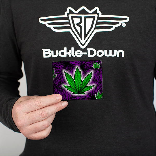 Buckle-Down Bi-Fold Wallet - Marijuana Haze Purple