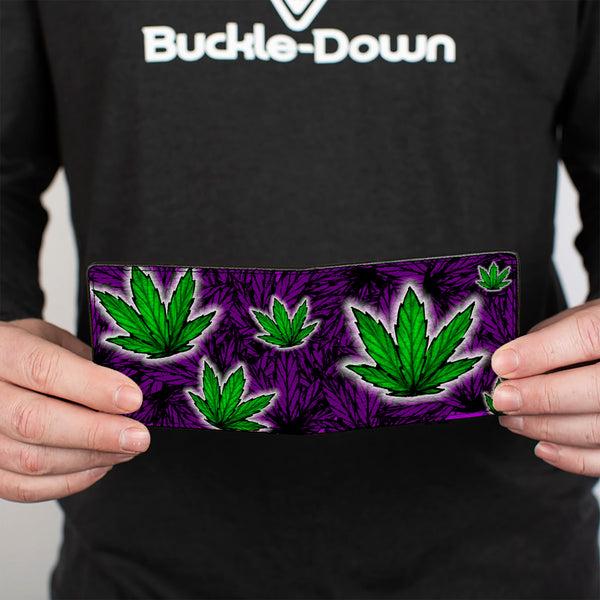 Buckle-Down Bi-Fold Wallet - Marijuana Haze Purple