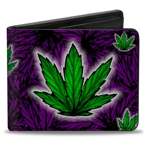 Buckle-Down Bi-Fold Wallet - Marijuana Haze Purple