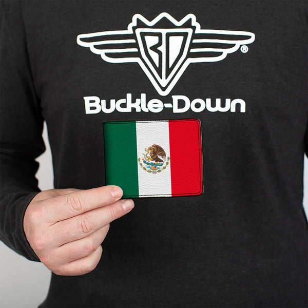 Buckle-Down Bi-Fold Wallet - Mexico Flag