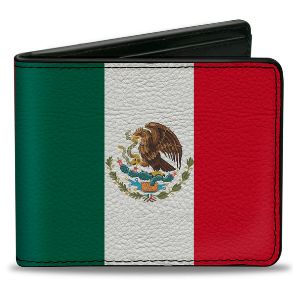 Buckle-Down Bi-Fold Wallet - Mexico Flag