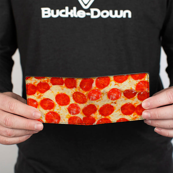 Buckle-Down Bi-Fold Wallet - Pepperoni Pizza Vivid