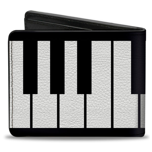 Buckle-Down Bi-Fold Wallet - Piano Keys