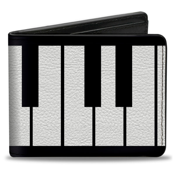 Buckle-Down Bi-Fold Wallet - Piano Keys