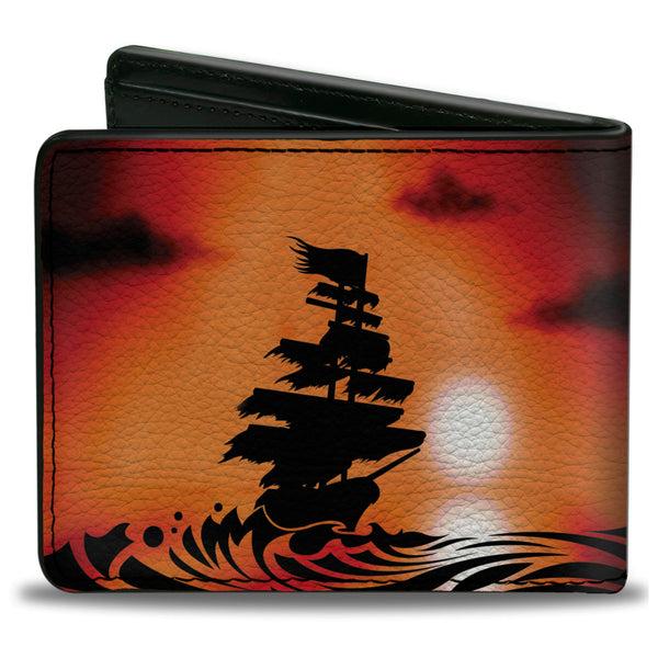 Buckle-Down Bi-Fold Wallet - Pirate Ship
