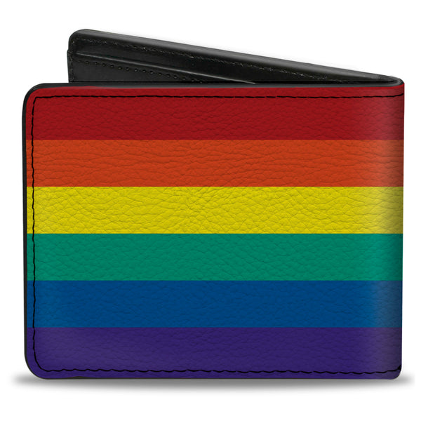 Buckle-Down Bi-Fold Wallet - Rainbow Print