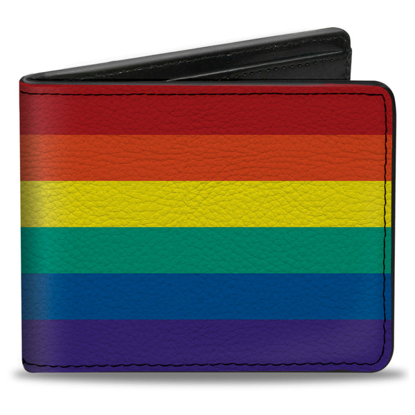 Buckle-Down Bi-Fold Wallet - Rainbow Print