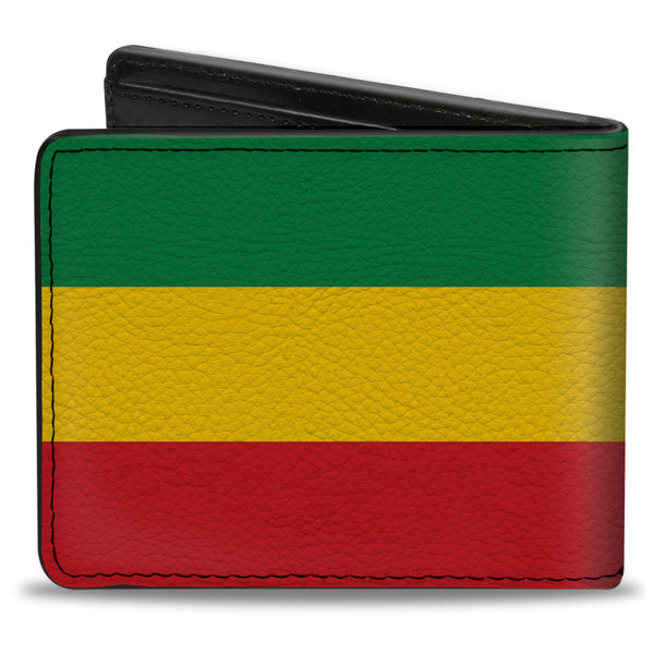 Buckle-Down Bi-Fold Wallet - Rasta